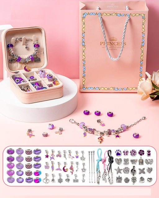 📿The Stunning Girl’s Pandora Style Crystal Jewelry Making Sets – Perfect For Girls of ALL AGES!🌈