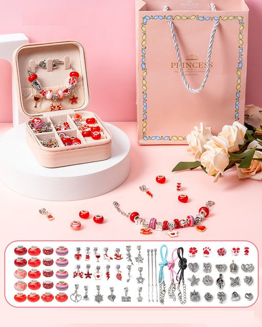 📿The Stunning Girl’s Pandora Style Crystal Jewelry Making Sets – Perfect For Girls of ALL AGES!🌈