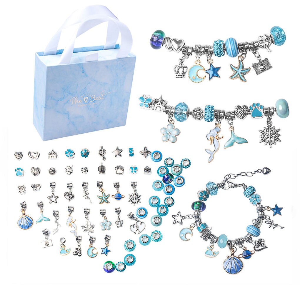 📿The Stunning Girl’s Pandora Style Crystal Jewelry Making Sets – Perfect For Girls of ALL AGES!🌈